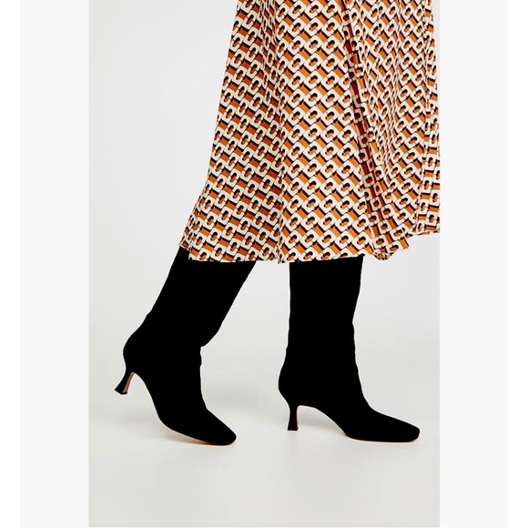 Sam Edelman Lillia Suede Leather Knee High Boots with Chic Heel - Picture 2 of 16